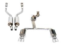 AWE Tuning 3415-42034 AWE Tuning Audi B8 / B8.5 S5 Cabrio Touring Edition Exhaust - Non-Resonated - Chrome Silver Tips