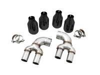 AWE Tuning 3810-43020 AWE Tuning 2019+ BMW M340i (G20) OE-Config-To-Quad Tip Conversion Kit - Diamond Black Tip