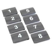 DEI 10849 DEI Wire Markers 8pc Set Numbered 1-8 - Black
