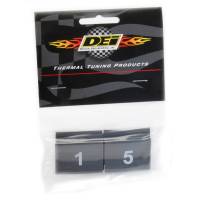 DEI - DEI 10849 DEI Wire Markers 8pc Set Numbered 1-8 - Black - Image 5