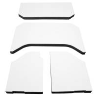 DEI 50141 DEI 11-18 Jeep Wrangler JK 4-Door Boom Mat Headliner - 4 Piece - White