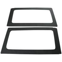 DEI 50152 DEI 11-18 Jeep Wrangler JK 2-Door Boom Mat Rear Side Window Trim - 2 Piece - Black