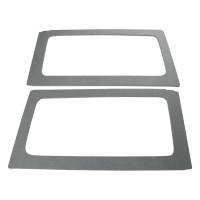DEI 50153 DEI 11-18 Jeep Wrangler JK 2-Door Boom Mat Rear Side Window Trim - 2 Piece - Gray