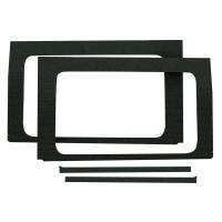 DEI 50173 DEI 18-23 Jeep Wrangler JL 4-Door Boom Mat Rear Side Window Trim - 4 Piece - Black