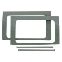 DEI 50174 DEI 18-23 Jeep Wrangler JL 4-Door Boom Mat Rear Side Window Trim - 4 Piece - Gray