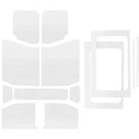 DEI 50180 DEI 18-23 Jeep Wrangler JL 4-Door Boom Mat Complete Headliner Kit - 13 Piece - White