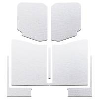 DEI 50185 DEI 20-22 Jeep Gladiator JT 4-Door Boom Mat Complete Headliner Kit - 7 Piece - White