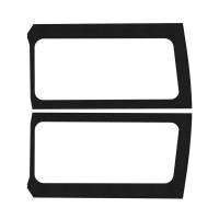 DEI 50268 DEI 18-23 Jeep Wrangler JL 2-Door Boom Mat Rear Side Window Trim - 2 Piece - Black