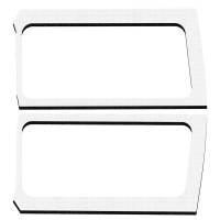 DEI 50270 DEI 18-23 Jeep Wrangler JL 2-Door Boom Mat Rear Side Window Trim - 2 Piece - White