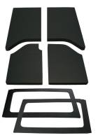 DEI 50285 DEI 11-18 Jeep Wrangler JK 2-Door Boom Mat Complete Headliner Kit - 6 Piece - Black