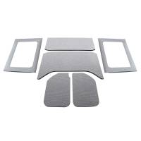 DEI 50291 DEI 11-18 Jeep Wrangler JK 4-Door Boom Mat Complete Headliner Kit - 6 Piece - Gray