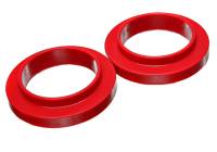 Energy Suspension 9.6120R Energy Suspension Universal 3 3/4in ID 25 7/16in OD 3/4in H Red Coil Spring Isolators (2 per set)