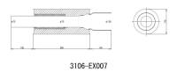 HKS 3106-EX007 HKS Universal SS Hi-Power Muffler (120mm tip / 75mm piping) (SUS304 NO COATING)