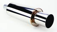 HKS - HKS 3106-EX007 HKS Universal SS Hi-Power Muffler (120mm tip / 75mm piping) (SUS304 NO COATING) - Image 2