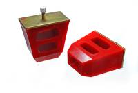 Energy Suspension 9.9104R Energy Suspension Universal 4.5in Tall x 4.5in Long x 2.5in Wide Red Bump Stops (2 per set)