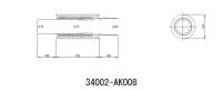 HKS 34002-AK008 HKS UNIVERSAL EX H/M SUS 130-75 (MOQ: 8pcs)