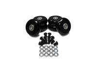 Energy Suspension 9.9172G Energy Suspension 2.375in Black Hyper-Glide PolyCreeper Wheels (Set of 6)
