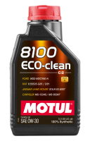 Motul 102888 Motul 1L Synthetic Engine Oil 8100 Eco-Clean 0W30 12X1L - C2/API SM/ST.JLR 03.5007 - 1L