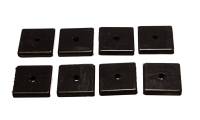 Energy Suspension 9.9534G Energy Suspension Square Pad Set 2-1/16in Length x 2-1/16in Width x 3/8in Hole ID x 3/8in H-Black