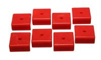 Energy Suspension 9.9535R Energy Suspension Pad - Soft - 2-1/16in SQ x 3/8in ID x 15/16in H - Red