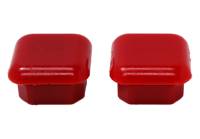 Energy Suspension 9.9551R Energy Suspension Universal End Cap Bushing Set 1.65 SQ - Red