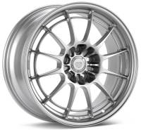 Enkei 3658856538SP Enkei NT03+M 18x8.5 5x114.3 38mm Offset 72.6mm Bore Silver Wheel G35/350z