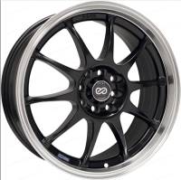Enkei 409-565-01BK Enkei J10 15x6.5 4x100/114.3 38mm Offset 72.62mm Bore Dia Matte Black w/ Machined Lip Wheel