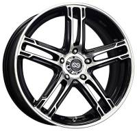 Enkei 434-770-6540BKM Enkei FD-05 17x7 5x114.3 40mm Offset Black Machined Wheel