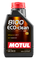 Motul 108813 Motul 1L Synthetic Engine Oil 8100 Eco-Clean 0W20