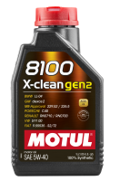 Motul 109761 Motul 1L Synthetic Engine Oil 8100 X-CLEAN Gen 2 5W40