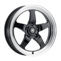 Forgestar F09188022P15 Forgestar D5 Drag 18x8.0 / 5x120 BP / ET15 / 5.125in BS Gloss Black Wheel