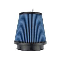 Injen X-1082-BB Injen NanoWeb Dry Air Filter 4.0 Flange w/ShurLok / 5.63 Base OD /6.0 Tall /4.0 Top w/Barb Fitting