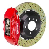 Brembo 121.7005A2 Brembo 98-02 Camaro/98-02 Firebird Front GT BBK 4 Piston Cast 2pc 332x32 2pc Rotor Drilled-Red
