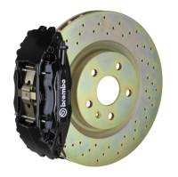 Brembo 1B4.7001A1 Brembo 82-89 6-Series Front GT BBK 4 Piston Cast 2pc 332x32 1pc Rotor Drilled-Black