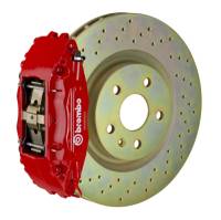 Brembo 1B4.7001A2 Brembo 82-89 6-Series Front GT BBK 4 Piston Cast 2pc 332x32 1pc Rotor Drilled-Red