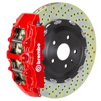 Brembo 1G1.9006A2 Brembo 03-09 Range Rover Front GT BBK 8 Piston Cast 380x34 2pc Rotor Drilled-Red
