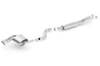 Borla 140505 Borla 08-12 BMW 328i Sdm E90 2.0L RWD Dual Left Rear Exit Touring Cat-Back Exhaust - Fits 2006-2011 BMW 328i, 325i