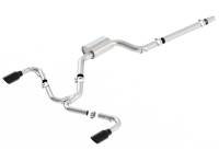 Borla 140751BC Borla 2018 Volkswagen GTI (MK7.5) 2.0T AT/MT SS S-Type Catback Exhaust w/Black Chrome Tips - Fits 2018-2021 Volkswagen GTI
