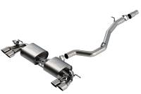 Borla 140830SB Borla 18-19 VW Golf R MK7.5 2.0L S-Type CatBack Exhaust - Fits 2018-2019 Volkswagen Golf R
