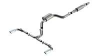 Borla 140883 Borla 22-23 Volkswagen Golf GTI 2.0L AT/MT 3inch S-Type Cat-Back Exhaust - 4in Split Single Tips - Fits 2022-2025 Volkswagen GTI