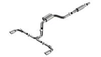 Borla 140883SB Borla 22-23 Volkswagen Golf GTI 2.0L AT/MT 3inch S-Type Cat-Back Exhaust - 4in Brushed SS Tips - Fits 2022-2025 Volkswagen GTI