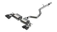 Borla 141029BC Borla 22-25 Volkswagen Golf R S-type Cat-Back Exhaust - Dual 4.5in Black Chrome Tips - Fits 2022-2025 Volkswagen Golf R