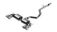 Borla 141029SB Borla 22-25 Volkswagen Golf R S-type Cat-Back Exhaust - Dual 4.5in Stainless Brushed Tips w/ Logo - Fits 2022-2025 Volkswagen Golf R