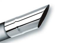 Borla 20107 Borla Universal Polished Tip Single Round Angle-Cut (inlet 2 1/2in. Outlet 2 1/2in)