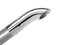 Borla - Borla 20109 Borla Universal Polished Tip Single Round Turndown/Turnout (inlet 2 1/4in. Outlet 2 1/4in) - Image 2