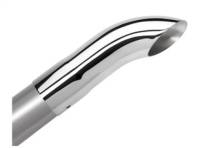 Borla 20110 Borla Universal Polished Tip Single Round Turndown/Turnout (inlet 2 1/2in. Outlet 2 1/2in) *NO Retur