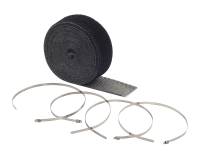 BDDP 2002BK Black 2 in x 25 ft Roll - With (4) 14 in Stainless Steel Tie Straps; Exhaust Wrap Kit