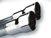 Borla 20143 Borla Universal Polished Tip Dual Round Rolled Angle-Cut (inlet 2in. Outlet 3in) *NO Returns*