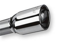 Borla 20153 Borla Universal Polished Tip Single Oval Rolled Angle-Cut w/Clamp (inlet 2 1/4in. Outlet 3 5/8 x 2 1