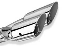 Borla 20213 Borla Universal Polished Tip Dual Round Angle-Cut Intercooled (inlet 2 1/2in. Outlet 3in) *NO Return